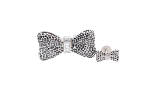 18kt White Gold Bow Tie Cufflinks