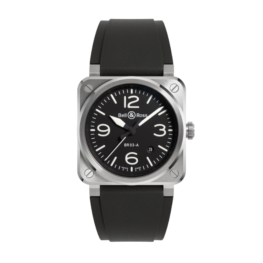 Bell & Ross BR03 Black Steel Watch