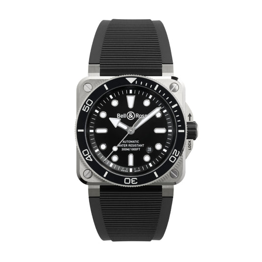 Bell & Ross BR03 Diver Black Steel Watch