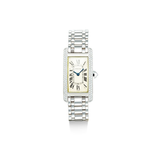 CARTIER TANK AMÉRICAINE WHITE GOLD WATCH