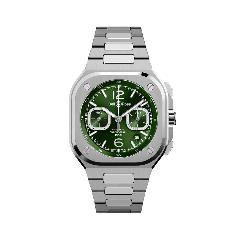 Bell & Ross BR05 Chrono Green Steel Watch