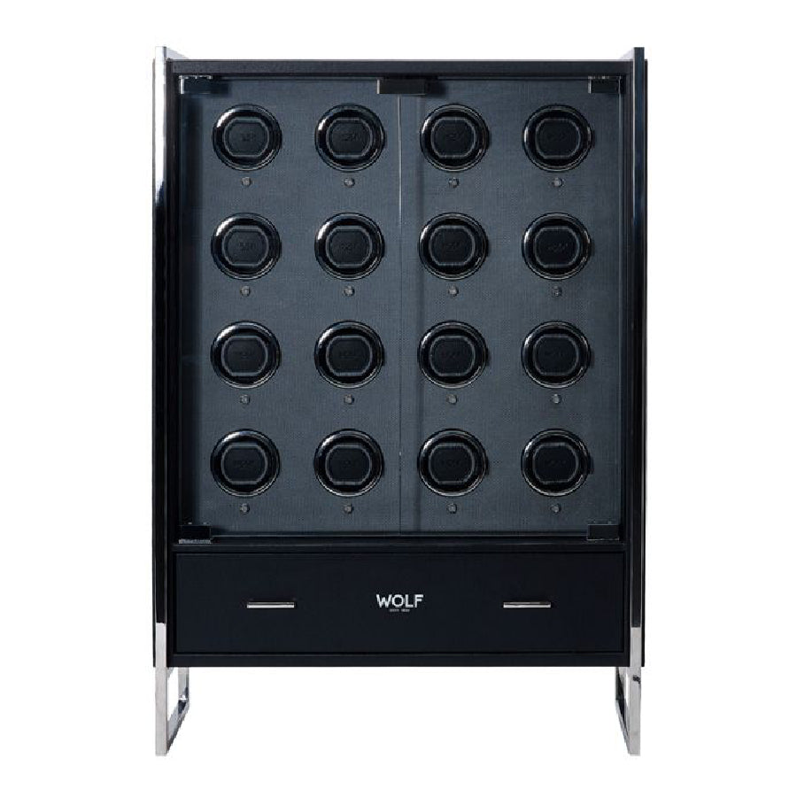 WOLF VICEROY 16 PIECE WATCH WINDER CABINET