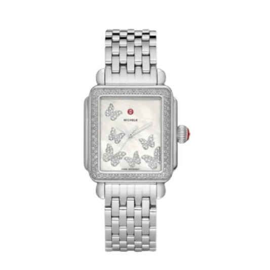Michele Deco Madison Mother of Pearl Diamond Womens Watch