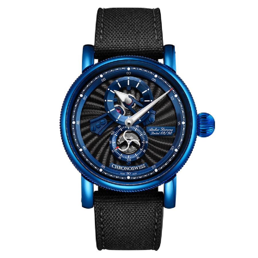 Chronoswiss Flying Regulator Open Gear Blue SPARK