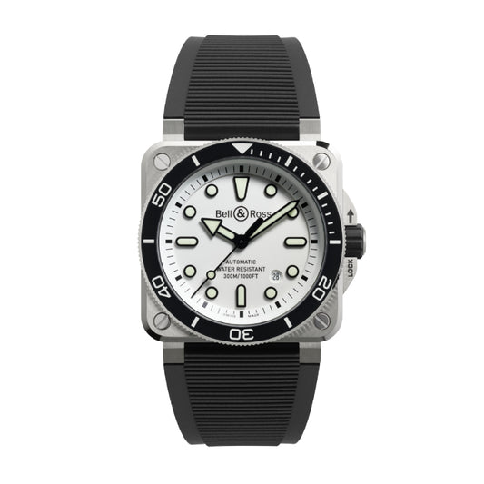 Bell & Ross BR03 Diver White Steel Watch