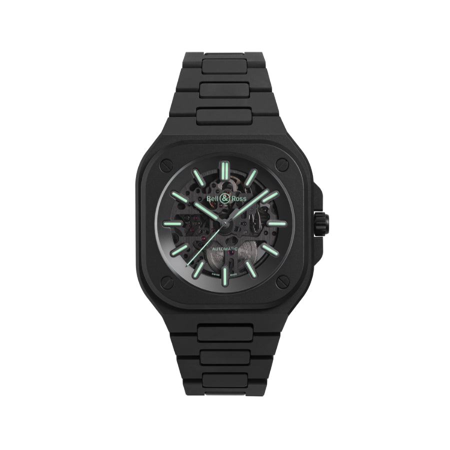 Bell & Ross BR05 Skeleton Black Lum Ceramic Watch