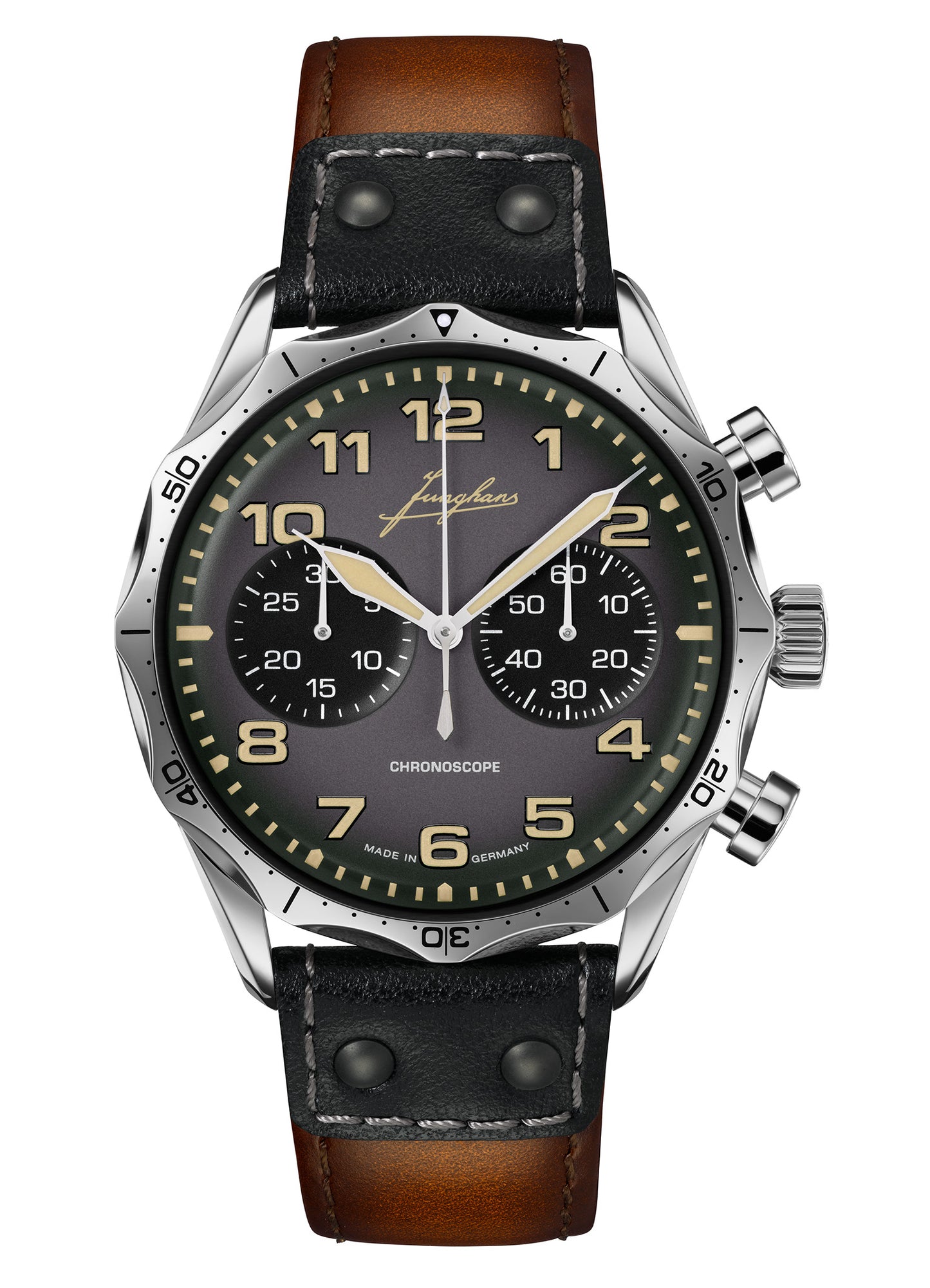 Junghans Pilot Chronoscope Watch