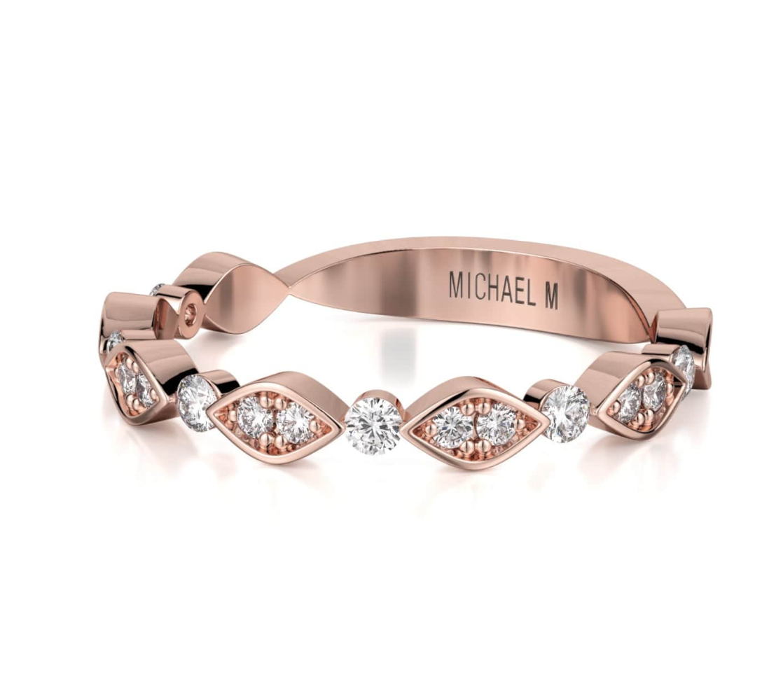 Bezel Marquise Diamond Band