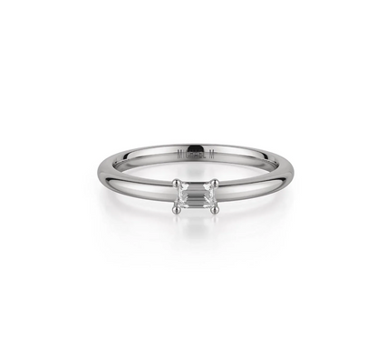 Petite Solitaire Diamond Ring