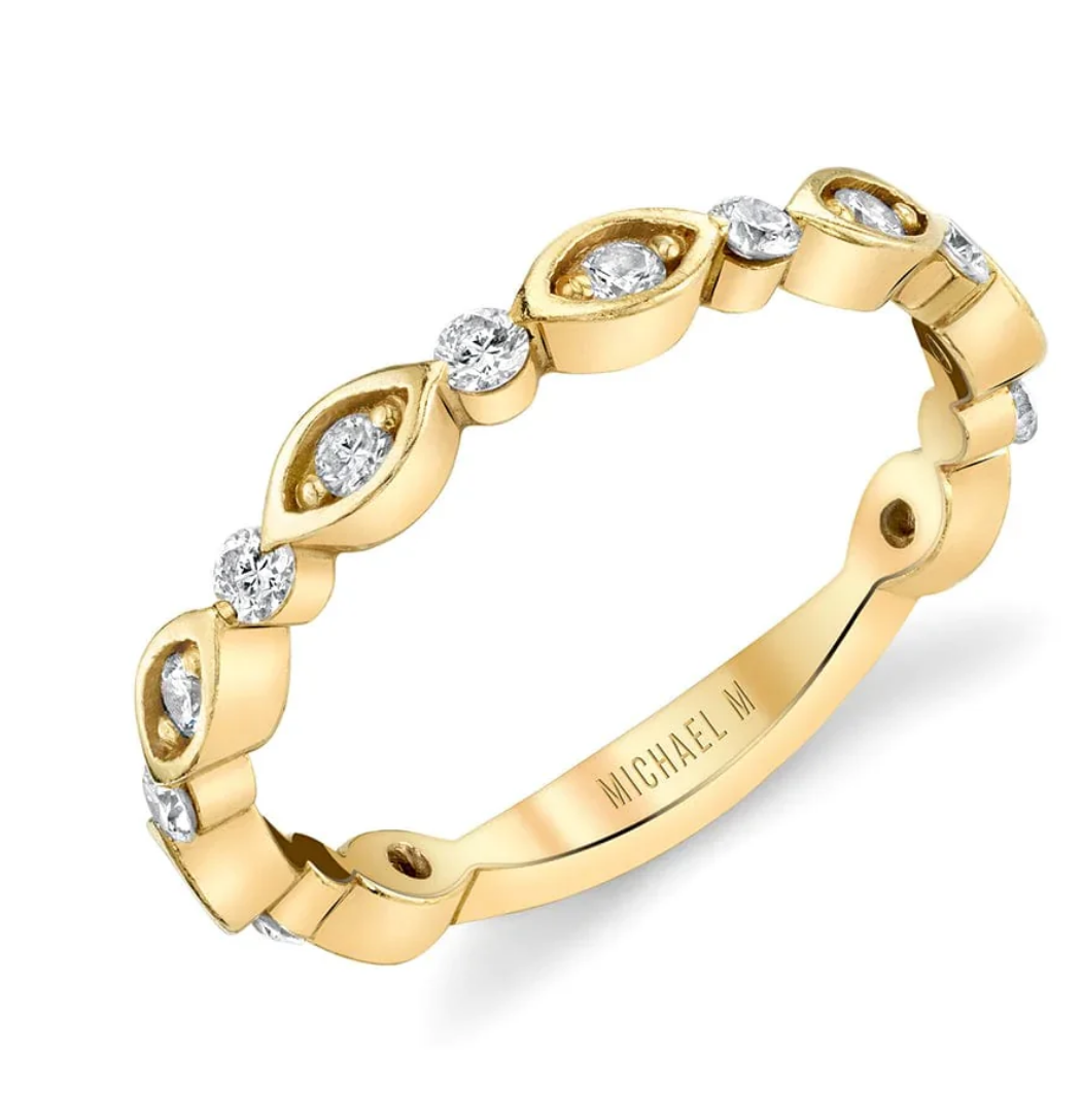 Marquise Round Diamond Band