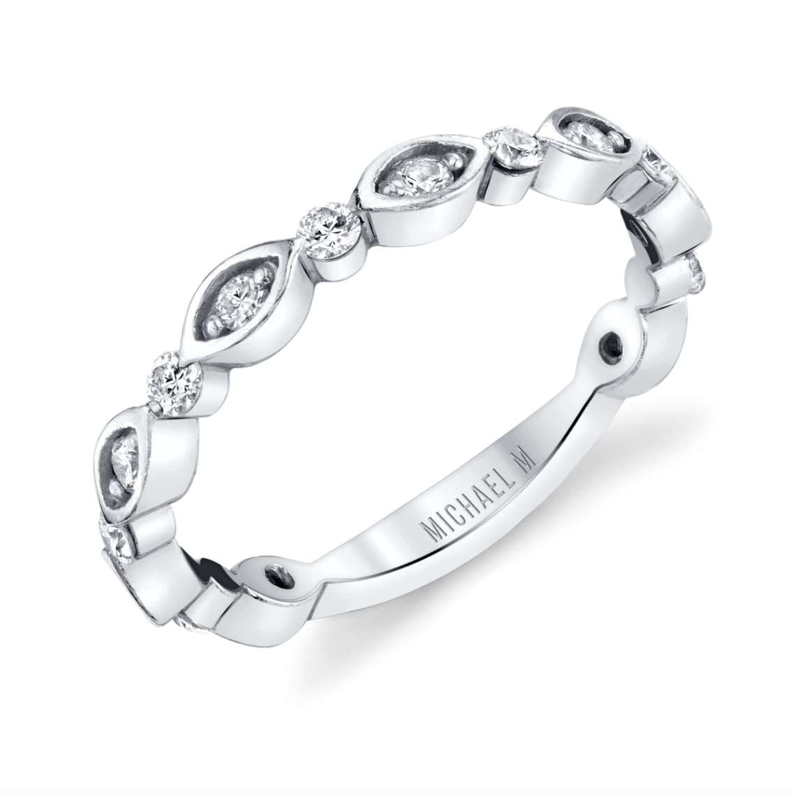 Marquise Round Diamond Band