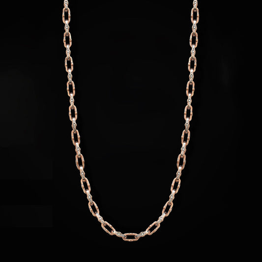 Baraka Lui e Lei necklace with a central diamond, size M