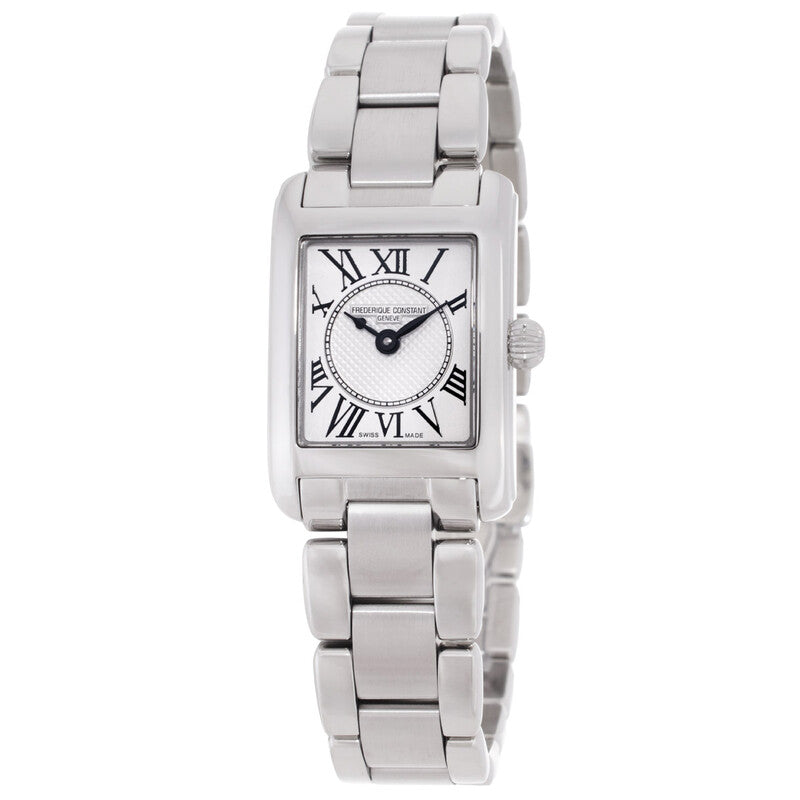 Frederique Constant Classics Carree Quartz White Dial Ladies Watch 21 X 23