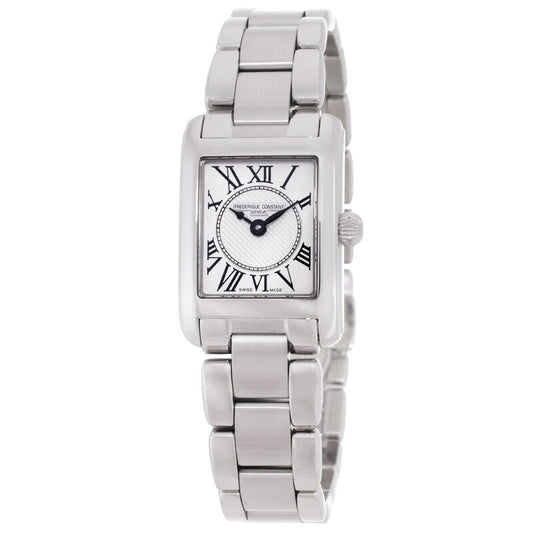 Frederique Constant Classics Carree Quartz White Dial Ladies Watch 21 X 23