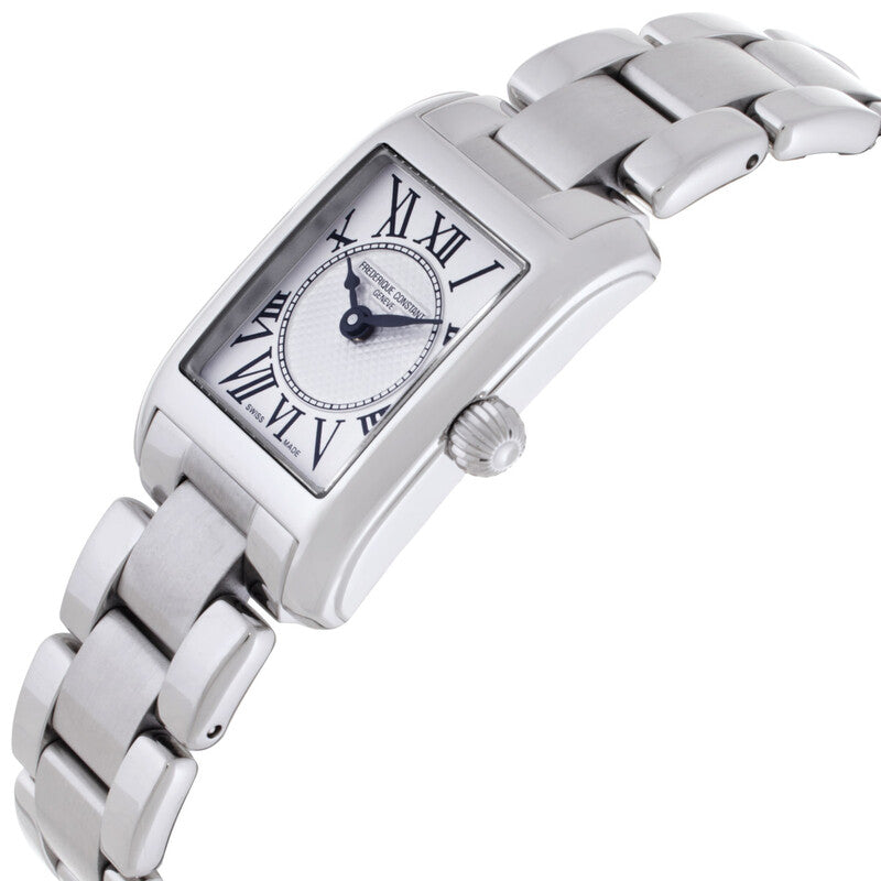 Frederique Constant Classics Carree Quartz White Dial Ladies Watch 21 X 23