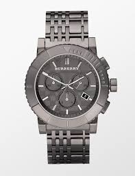 Burberry Chronograph Grey Dial Titanium Watch