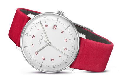 Junghans max bill MEGA Solar Red Watch