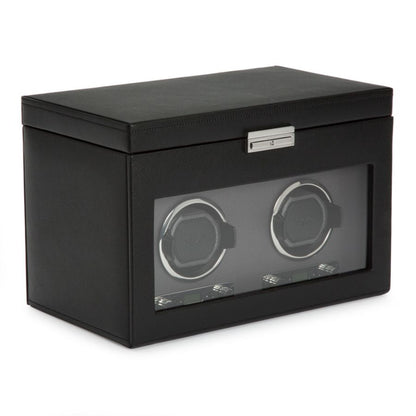 WOLF VICEROY DOUBLE WATCH WINDER WITH STORAGE