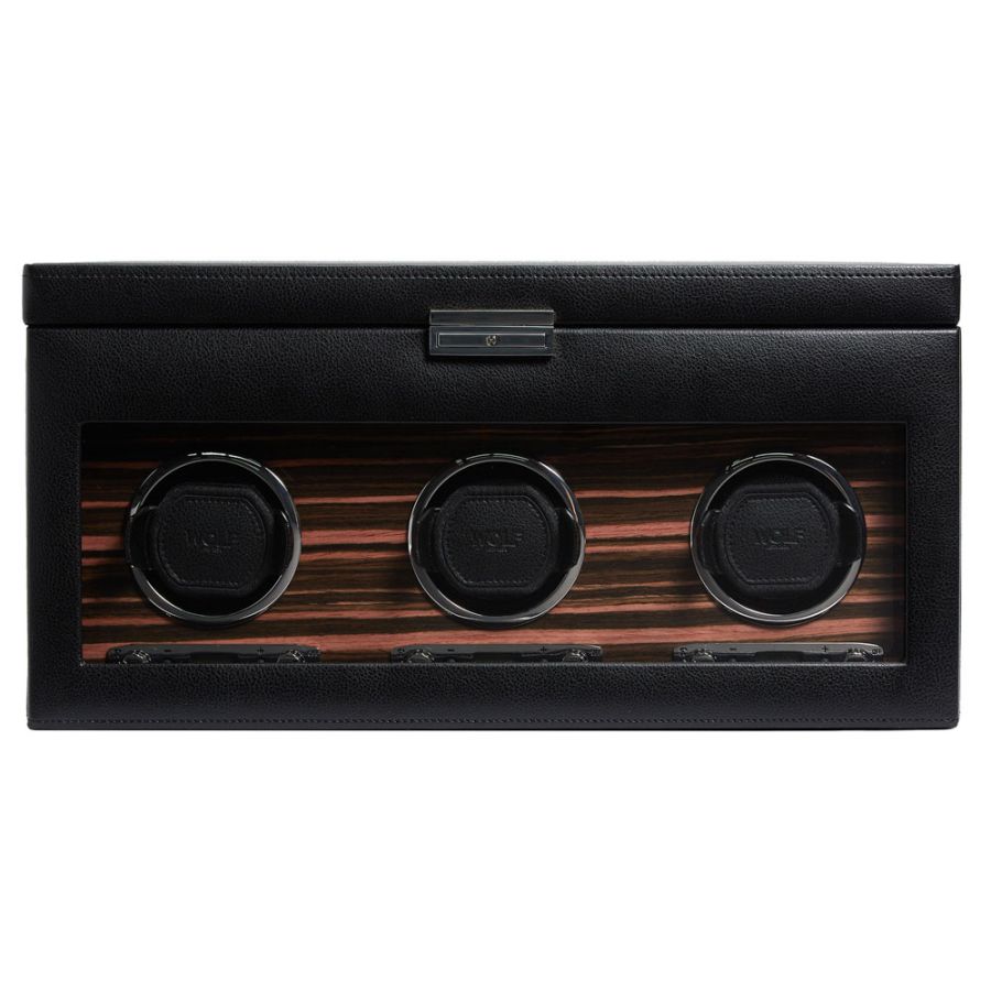 WOLF ROADSTER TRIPLE WATCH WINDER WITH STORAGE