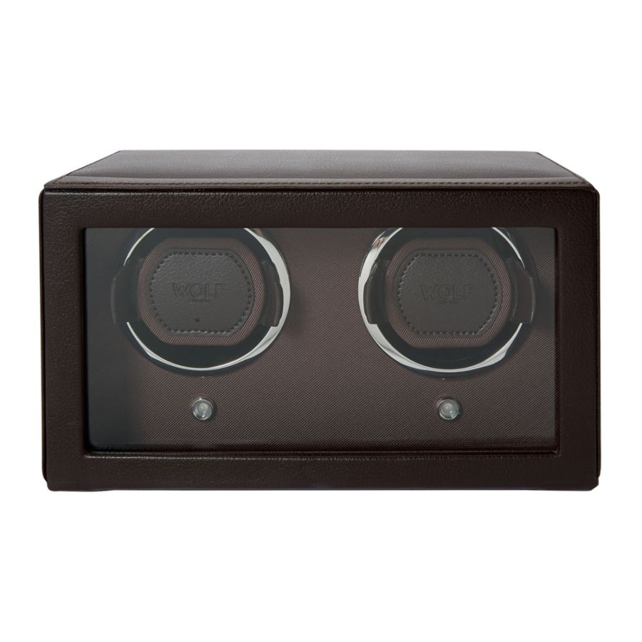 WOLF CUB DOUBLE WATCH WINDER WITH COVER