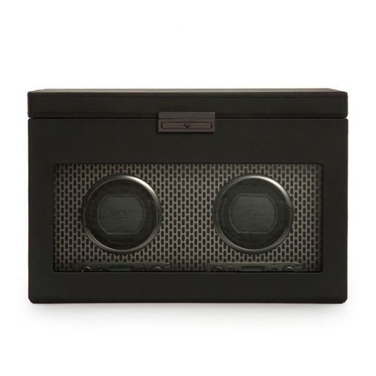 WOLF AXIS DOUBLE WATCH WINDER WITH STORAGE