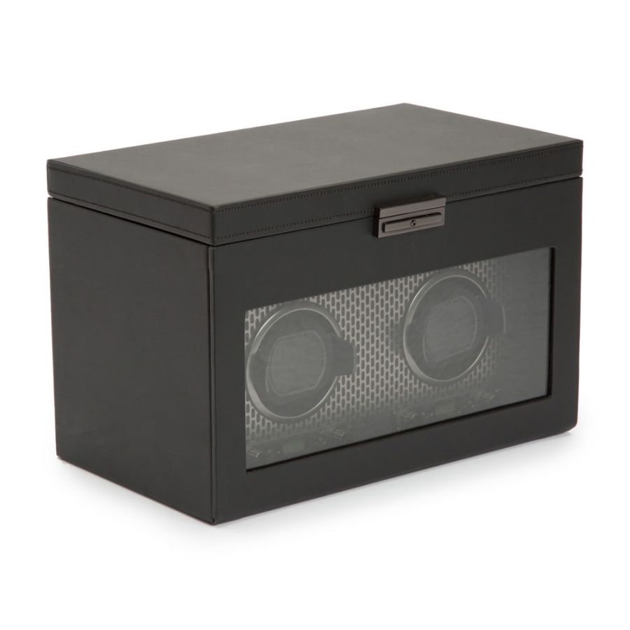 WOLF AXIS DOUBLE WATCH WINDER WITH STORAGE