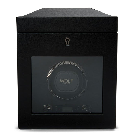 WOLF BRITISH RACING SINGLE WATCH WINDER WITH STORAGE