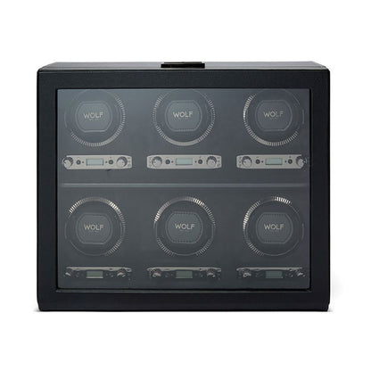 WOLF BRITISH RACING 6 PIECE WATCH WINDER