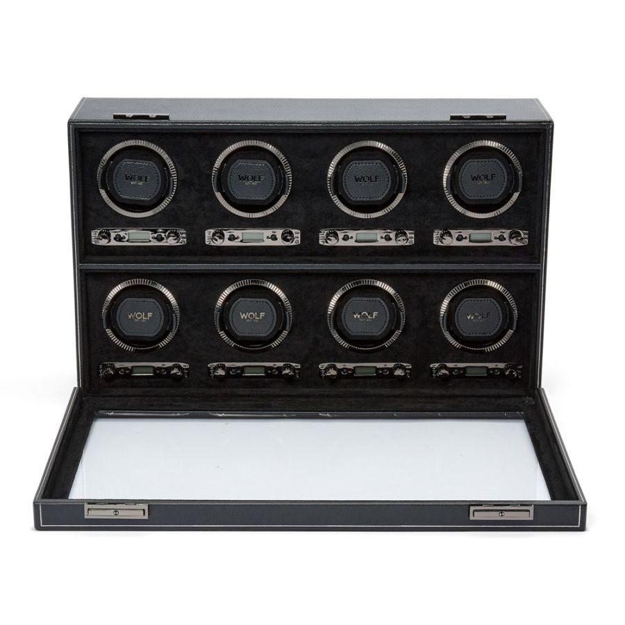 WOLF BRITISH RACING 8 PIECE WATCH WINDER