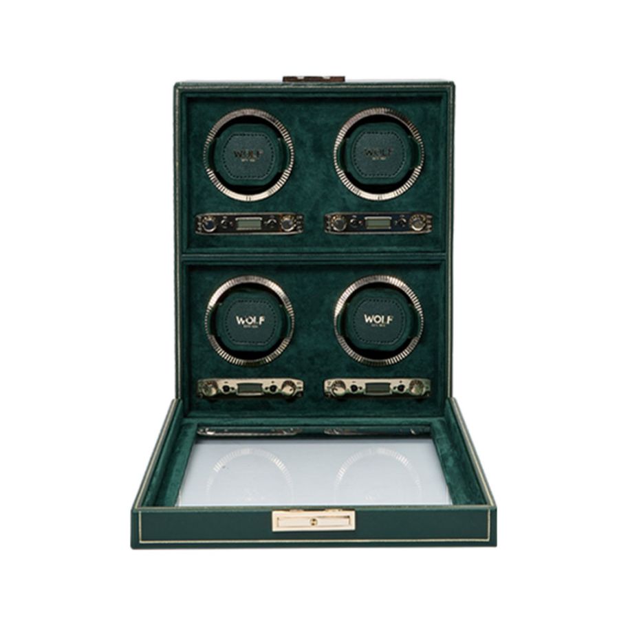 WOLF BRITISH RACING 4 PIECE WATCH WINDER