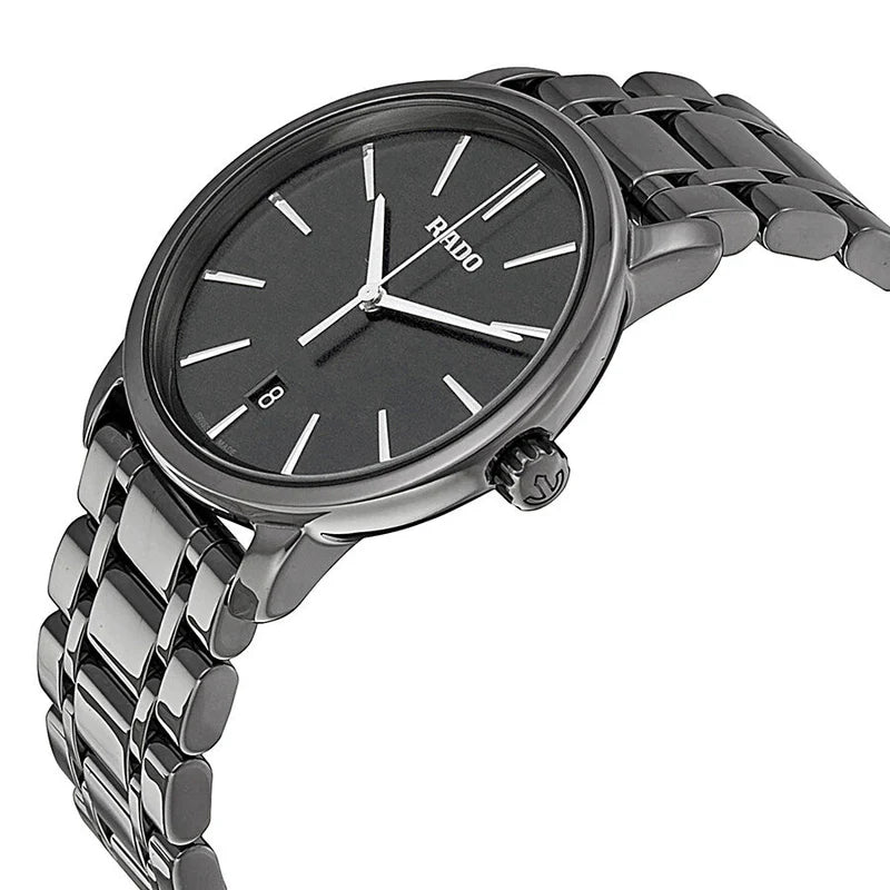 Rado DiaMaster Black Dial Plasma Ceramic Watch