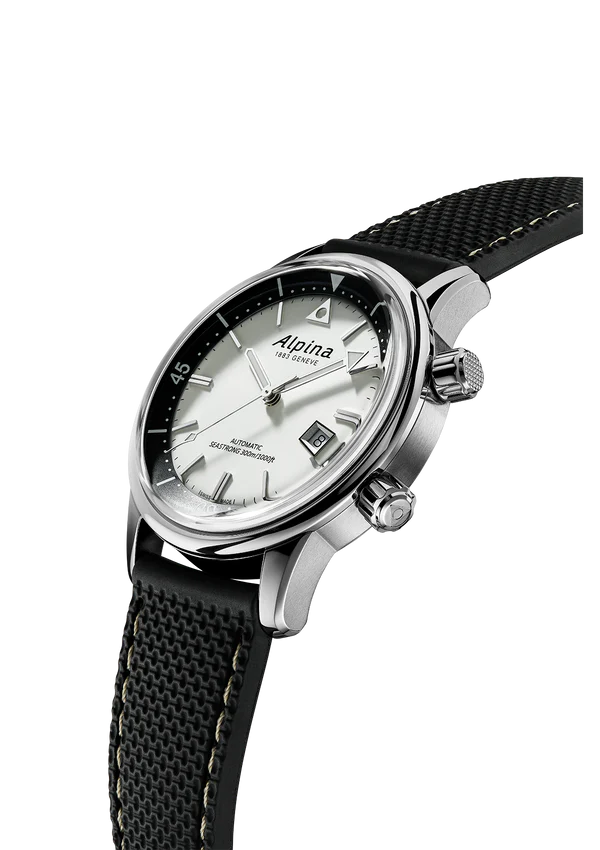 Alpina Seastrong Diver 300 Heritage Silver Watch – MaddaloniJewel