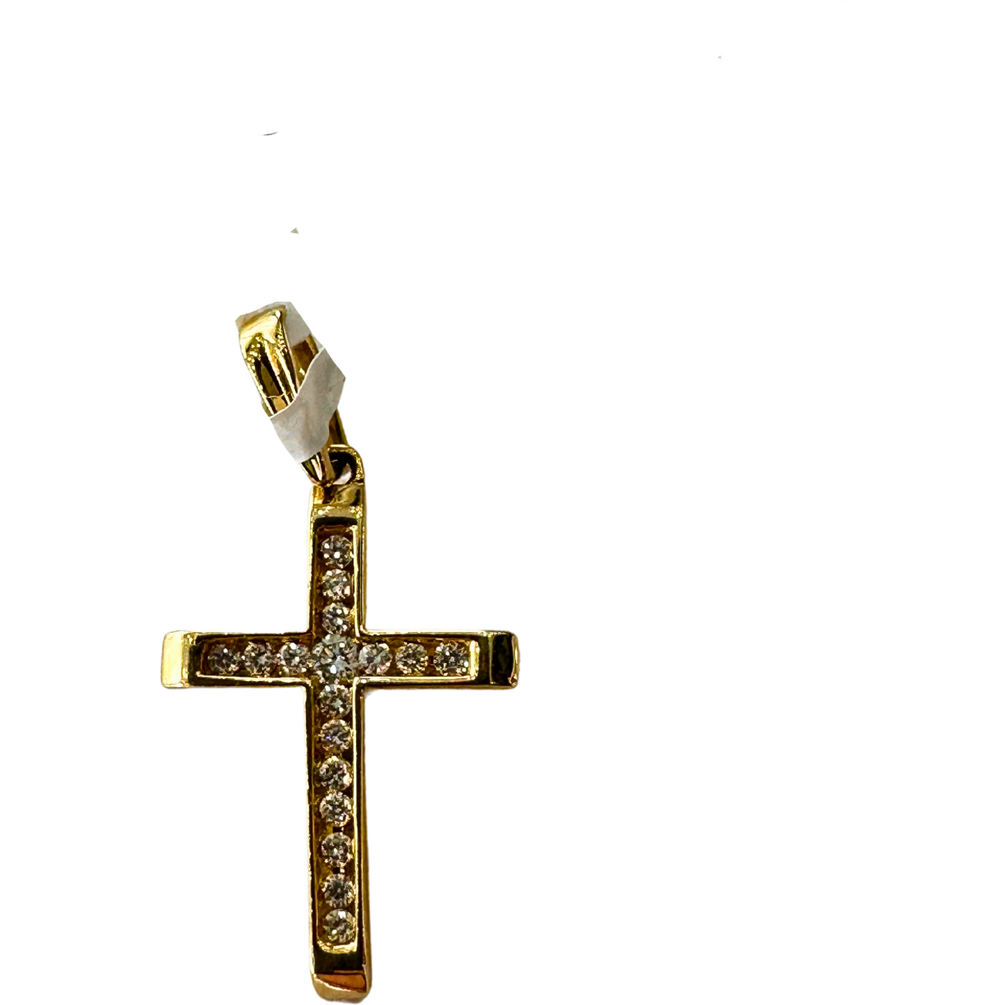 Maddaloni M18K Gold Color Copper Cross Pendant