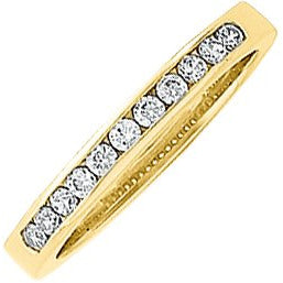 14K Yellow 1/5 CTW Diamond Anniversary Band