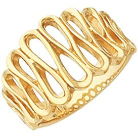 14K Yellow Freeform Ring