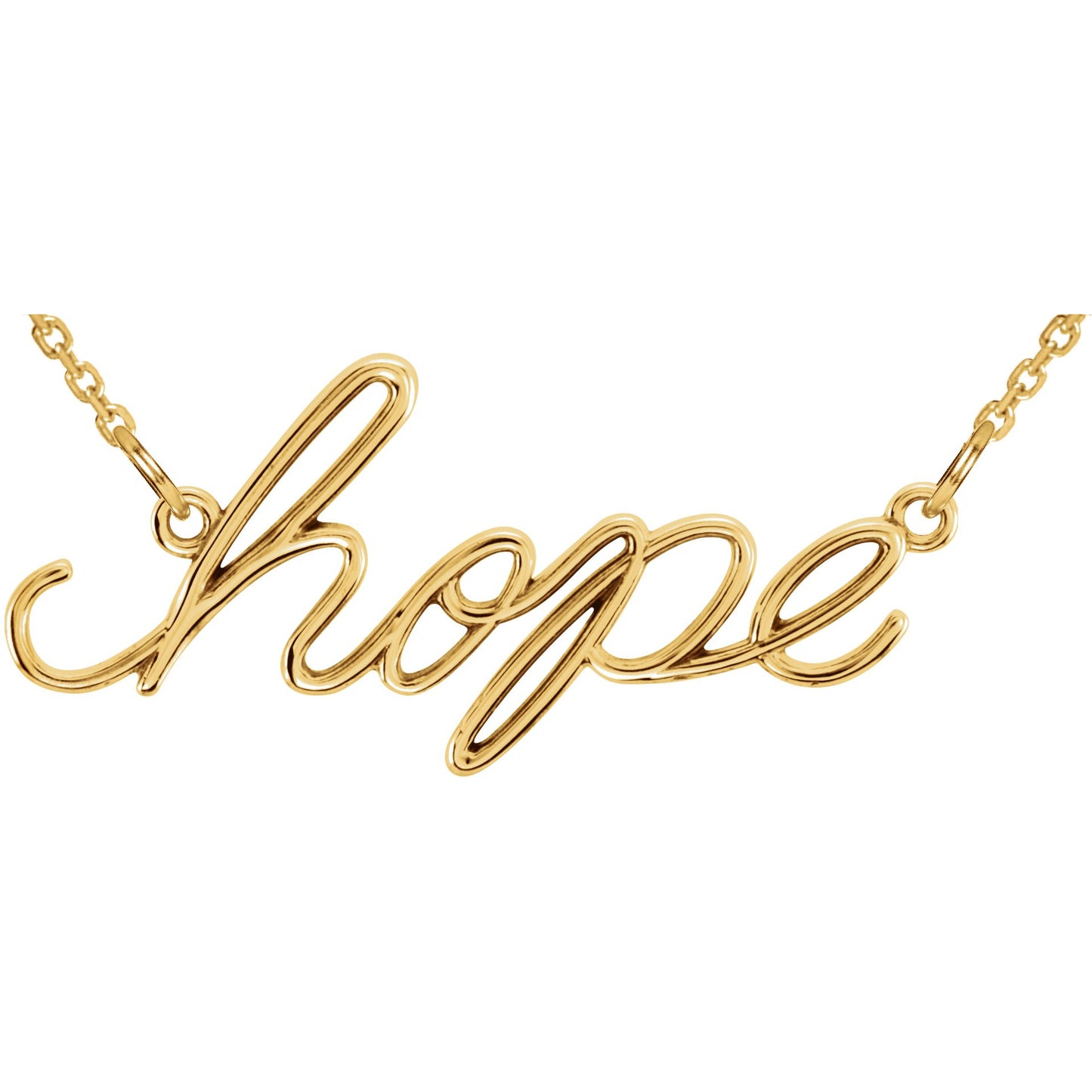 14K Yellow Hope 16.5 Necklace