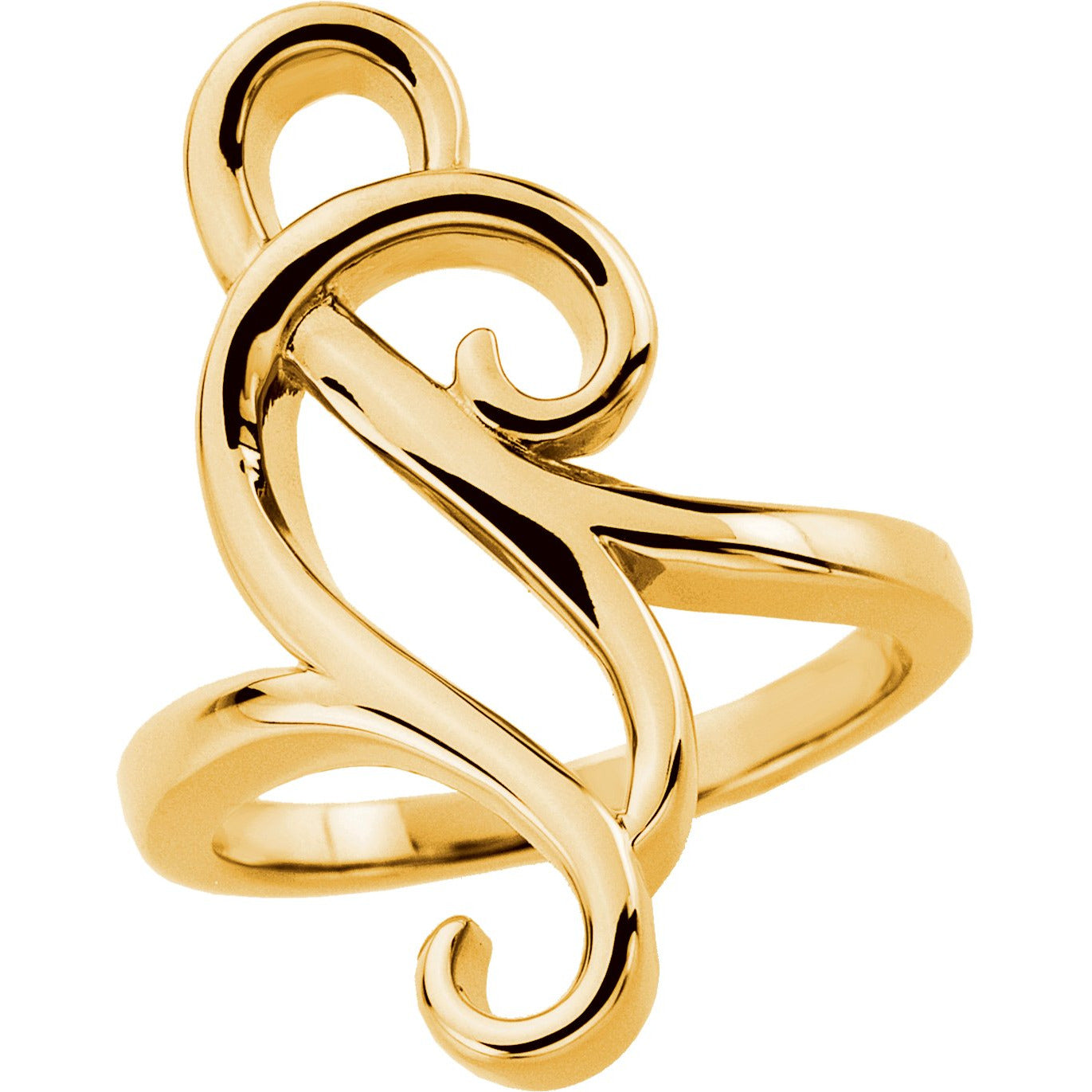 14K Yellow Freeform Ring