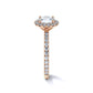 Sasha Primak Round Pave Halo Diamond Engagement Ring