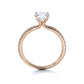 Sasha Primak 4-Prong Thin French Pave Set Embrace Engagement Ring