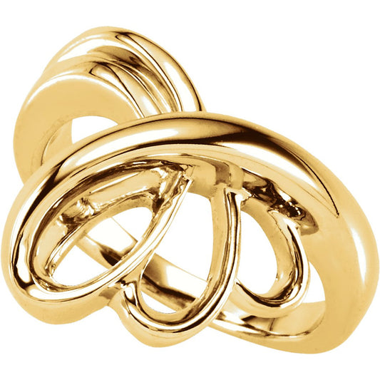 14K Yellow Metal Fashion Ring