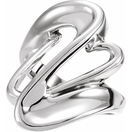 14K White Fashion Ring