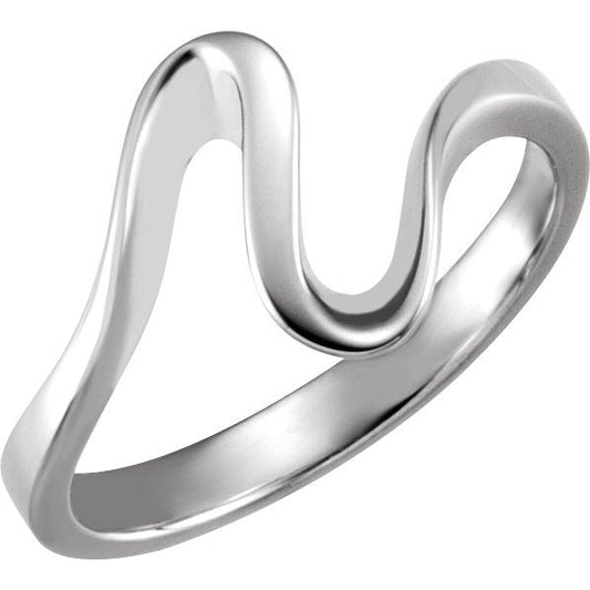 14K White Metal Fashion Ring