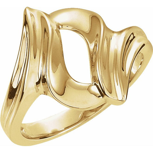 14K Yellow Freeform Remount Ring