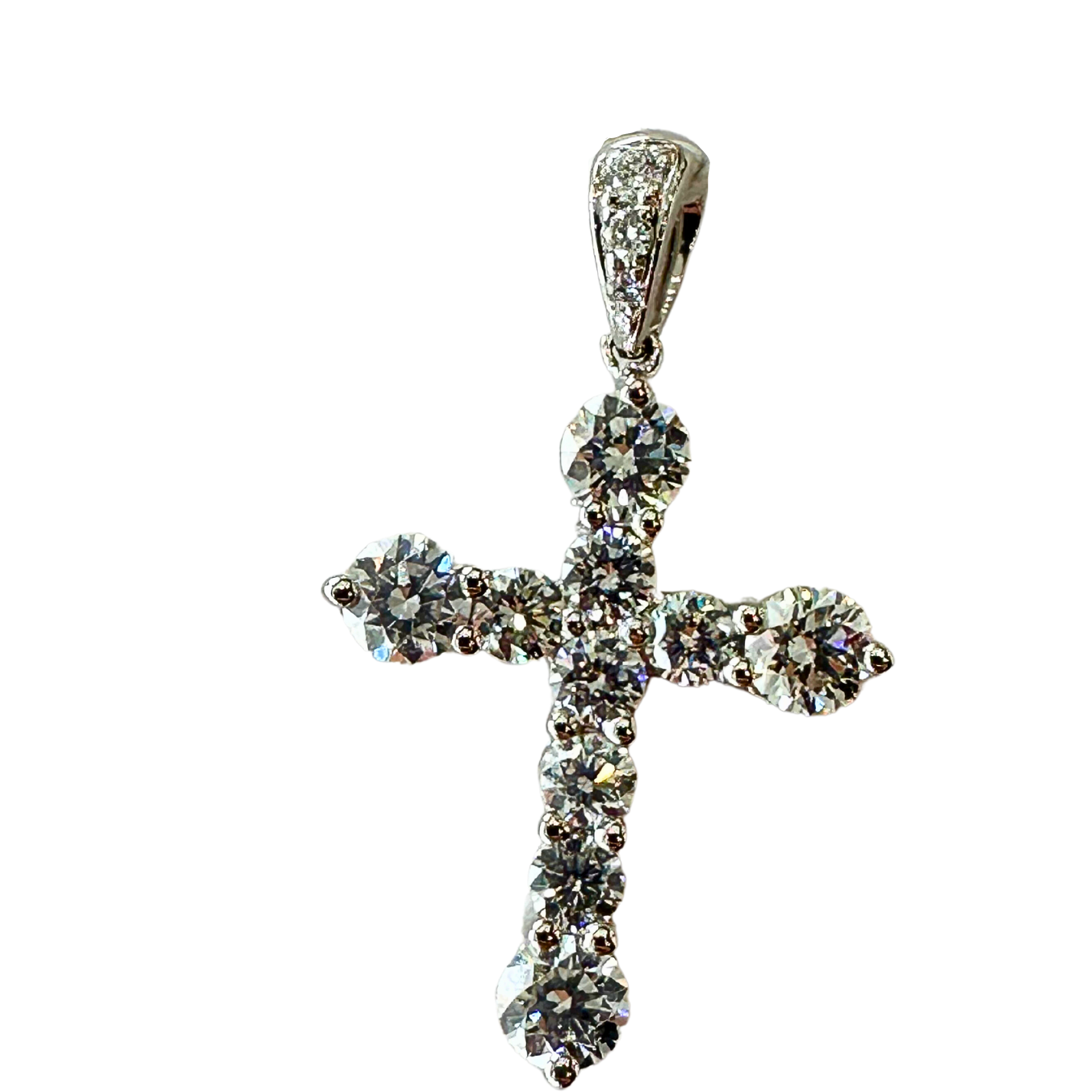 Maddaloni M18K Christian Cross Charms Pendants