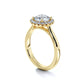 Sasha Primak Contour Cathedral Round Pave Diamond Halo Engagement Ring
