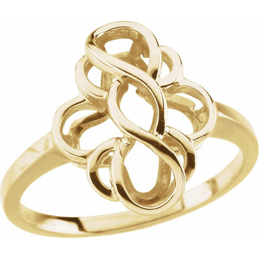 14K Yellow Freeform Ring
