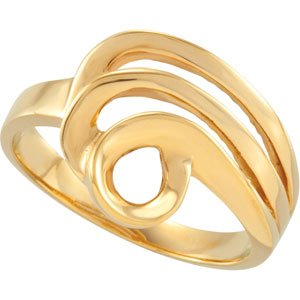 14K Yellow Freeform Ring