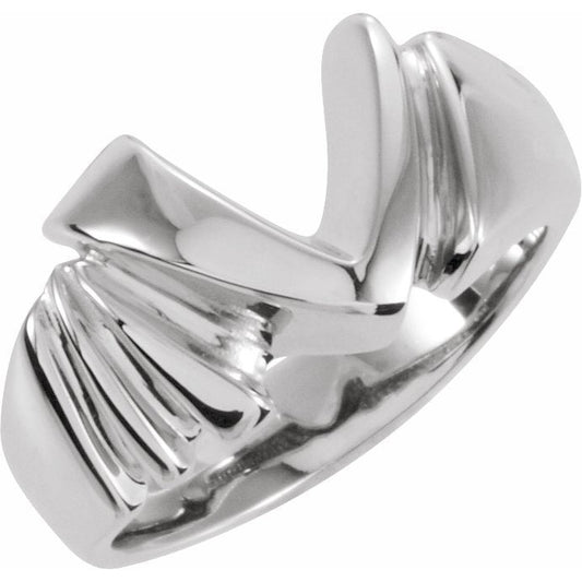 14K White Freeform Remount Ring