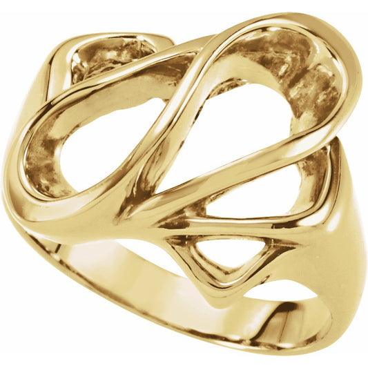 14K Yellow Freeform Ring