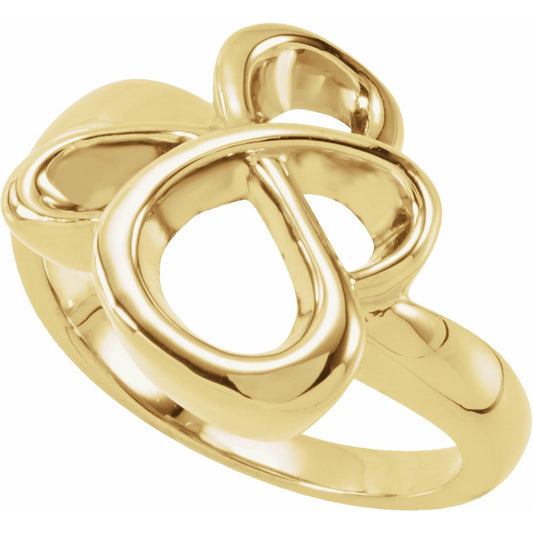 14K Yellow Metal Fashion Ring